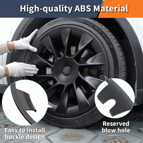 Tesla Model Y Rim Protector Fit 20" Induction Wheels 2020 (4 Count)