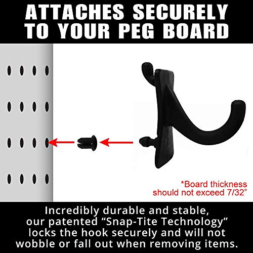 PegPro® J Hooks Kit for Standard “Wood Fiber” pegboard (24 Count)