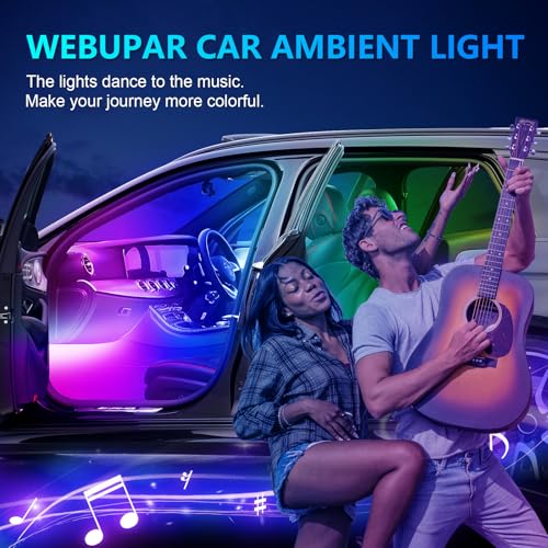 RGB Acrylic Ambient Lighting Car Lights