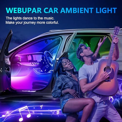 RGB Acrylic Ambient Lighting Car Lights