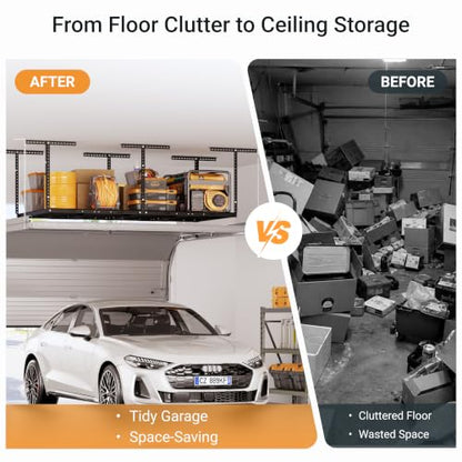 4x8ft Overhead Garage Storage Rack