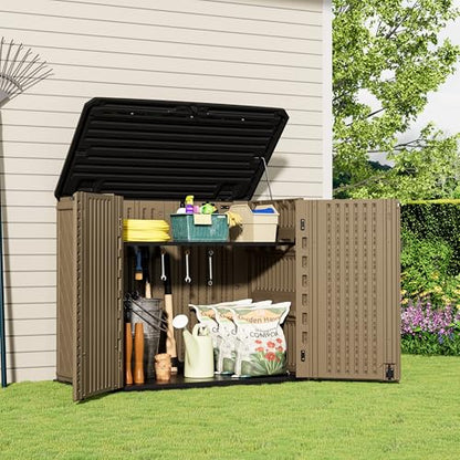 Horizontal Resin Storage Shed