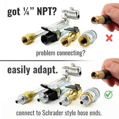 Self Sealing Tire Inflator Adapter