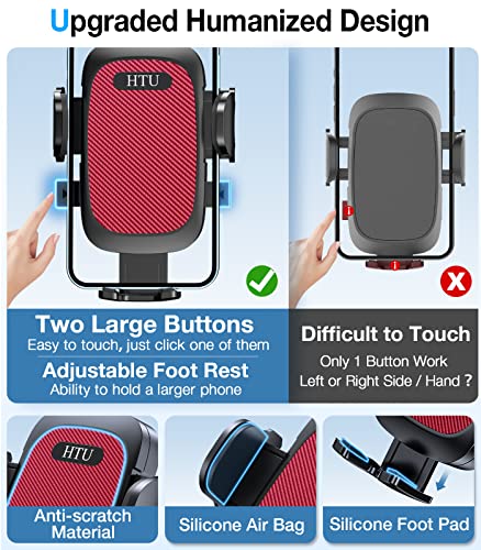 Car Phone Holder【2026 Upgraded 100+LBS Suction & Safety Cert】 Cell Phone Car Mount for Truck Heavy Duty Phone Holder for Dashboard