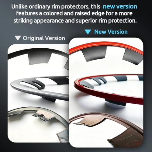 Wheel Rim Protector for Tesla Model Y 20 Inch Induction Wheels All (4 Count)