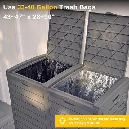 76 Gallon Outdoor Trash Can