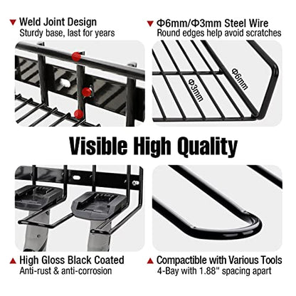 Wall Mounted Power Tool Organizer Holder