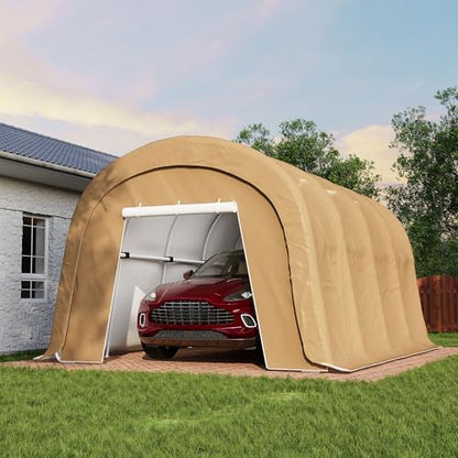 10'×20' Storage Shelter Outdoor Round Carport