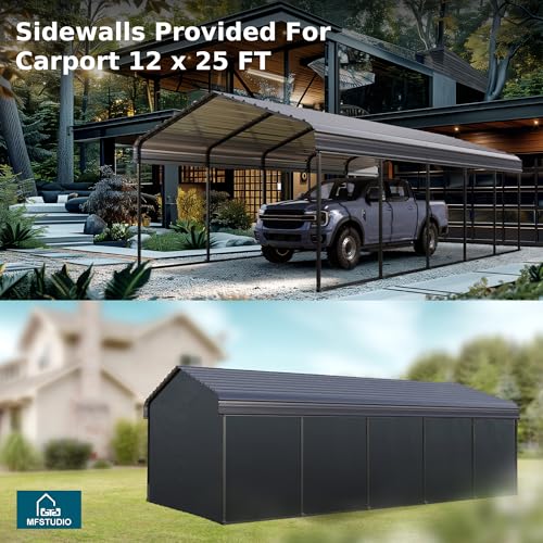 Metal Carport 12x25ft