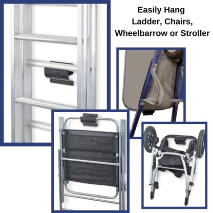 Ladder Hanger Set of 4 for Garage Wall (4 Count)