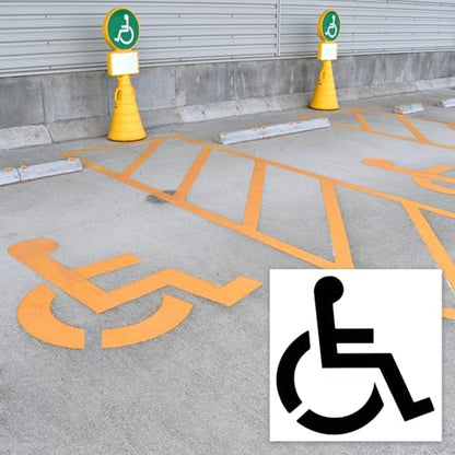 Large Handicap Parking Stencil
