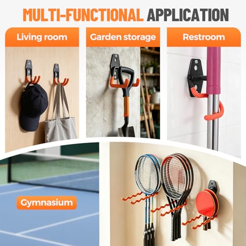 Garage Hooks 16 Pack Utility Steel Garage Storage Hooks with Anti (16 Count)
