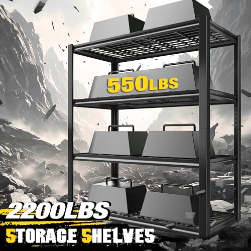 40" W Heavy Duty Garage Shelving Unit Load 2200Lbs (2 Count)