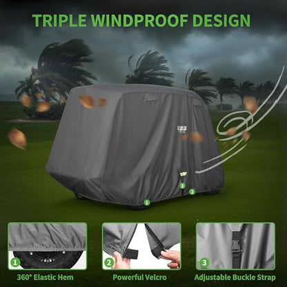 Heavy Duty Golf Cart Cover for 6 Passengers EZGO