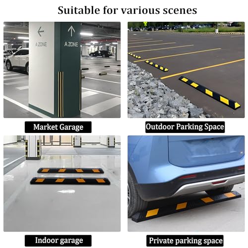 72" Rubber Parking Curb with Bolts