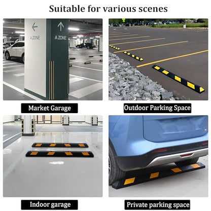 72" Rubber Parking Curb with Bolts