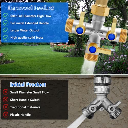 Brass Garden Hose Splitter