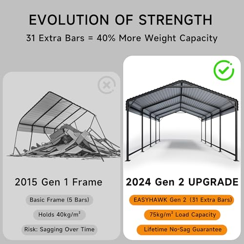 12x20 FT Metal Carport