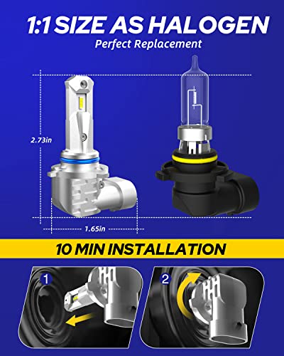 HB4 9006 Light Bulb Replacement 50 (2 Count)