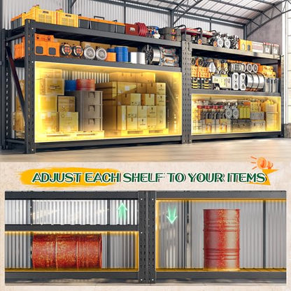 77" W Garage Shelving Storage Shelves