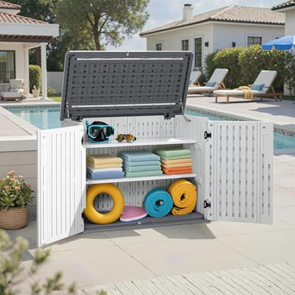 Macrout 25 Cu Ft Outdoor Storage Cabinet with Shelves (3 Count)