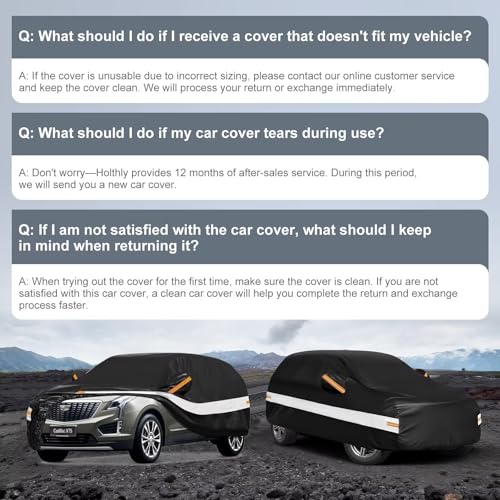 10 Layers SUV Car Cover Custom Fit for Cadillac XT5