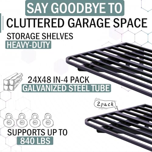 Garage Shelving Wall Mounted (4 Count)