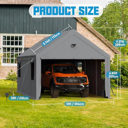 10x20 Heavy Duty Carport Canopy