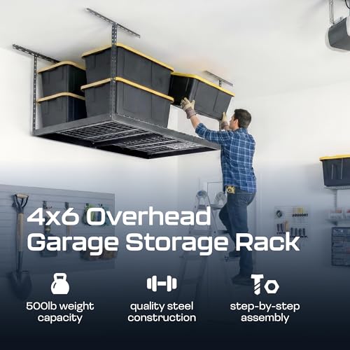MonsterRax 4x6 Overhead Garage Storage Rack