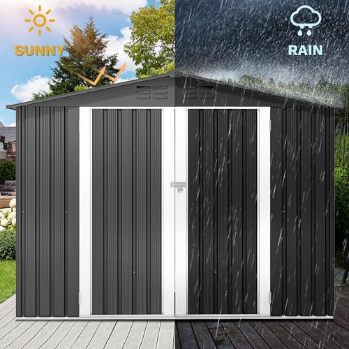 7x5ft Metal Outdoor Storage Shed