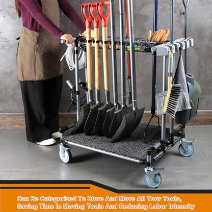 Heavy Duty Garden Tool Organizer Cart Ideal for Gardening