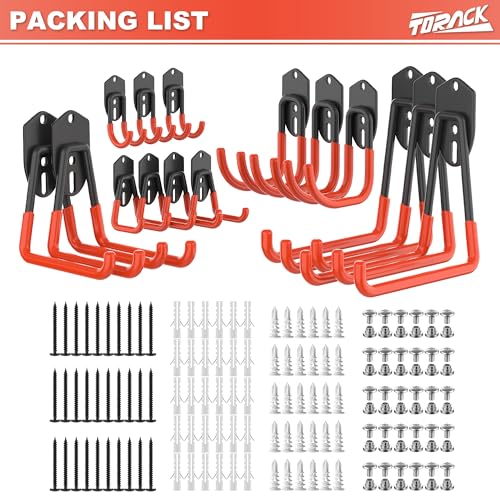 15 PCS Garage Storage System Hooks