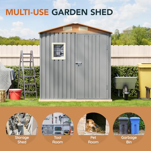 6x4FT Multi Used Shed & Outdoor Storage Shed