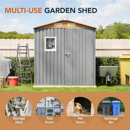 6x4FT Multi Used Shed & Outdoor Storage Shed