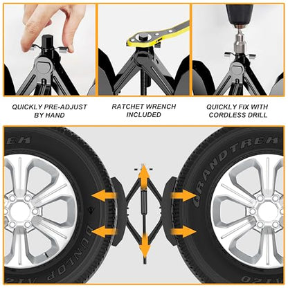 Camper Wheel Chock Stabilizer 2 Sets