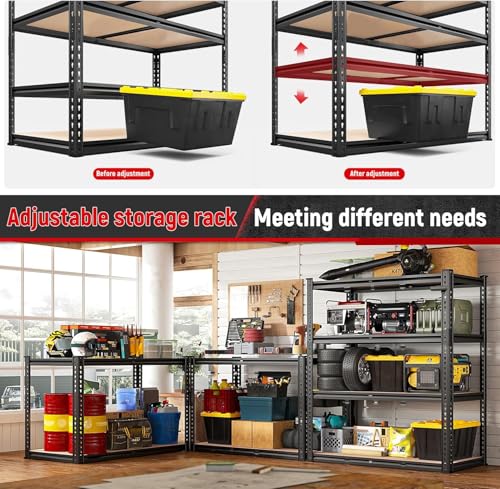 40" W Garage Shelving with Rolled
