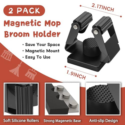 Magnetic Broom Holder (2 Count)