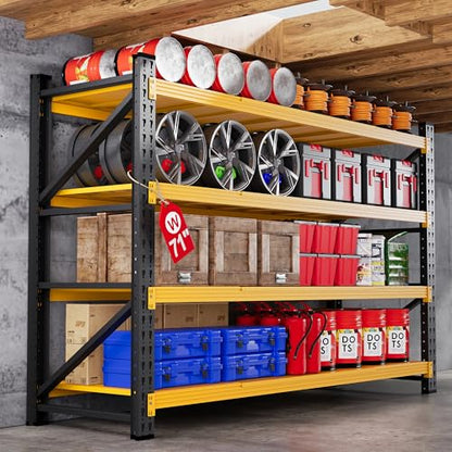 71.3” Wide Heavy Duty Metal Garage Shelving