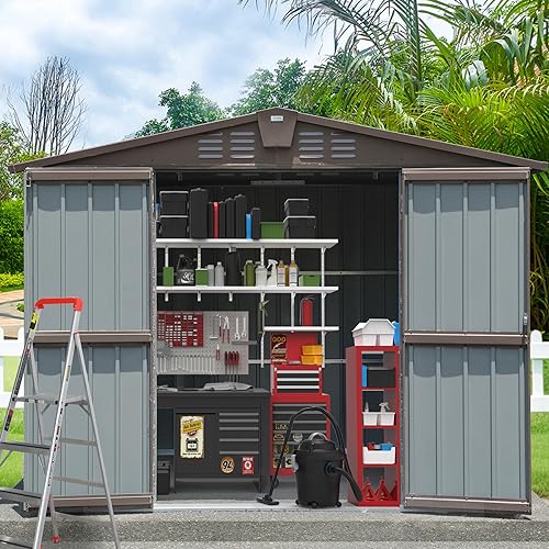 Domi Outdoor Storage Shed 8.2' x 6.2'