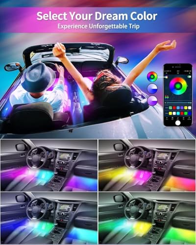 RGB IC Car Interior Lights (4 Count)
