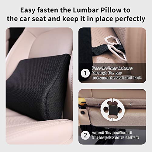 Memory Foam Lumbar Support Pillow for Car