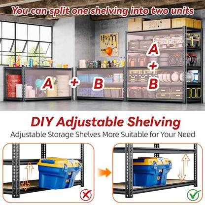 48"W Garage Shelving Heavy Duty (5 Count)