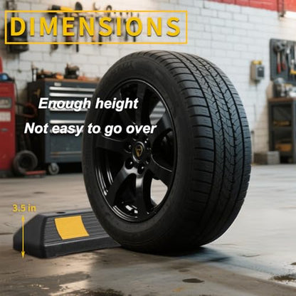 Heavy Duty Rubber Parking Stopper 2 Pack (2 Count)