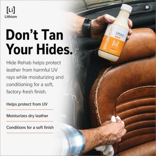 Lithium Hide Rehab Car Leather Cleaner and Conditioner (16 Fl Oz)