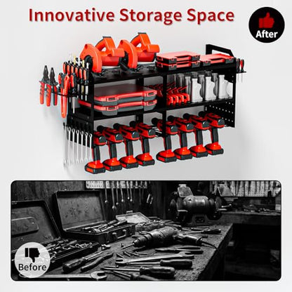 Mens Gifts Large Power Tool Organizer Wall Mount