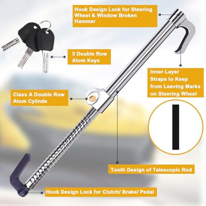 Universal Steering Wheel Brake Lock Anti