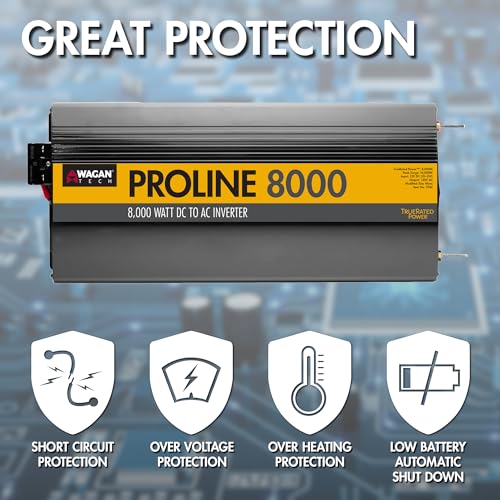 EL3746 12V 8000 Watt Power Inverter with Remote Control