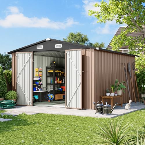 10x12 FT Outdoor Storage Shed Heavy