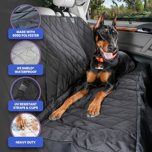 Heavy Duty Rear Seat Cover for Dogs