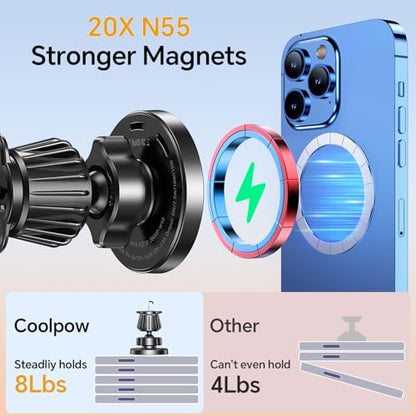 15W Magsafe Car Mount Charger Magnetic Phone Holders for Your Car